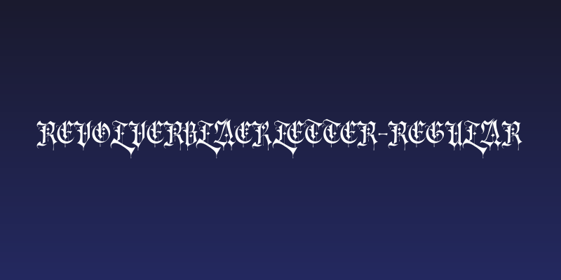 RevolverBlackletter-Regular Social Header