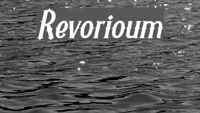 Revorioum Font examples