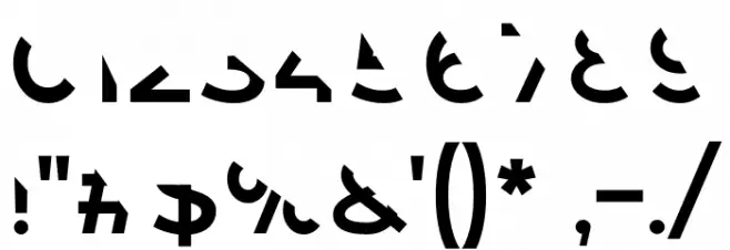 Revoxa Cut 1 Font OTHER CHARS