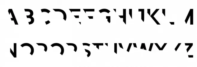 Revoxa Cut 1 Schriftart Groß