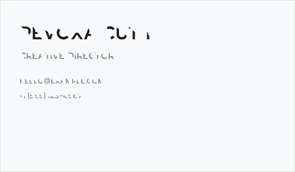 Revoxa Cut 1 Business Card