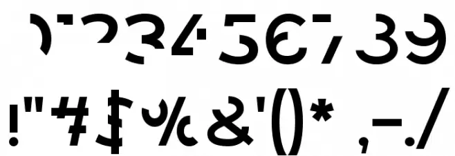 Revoxa Cut 2 Font OTHER CHARS