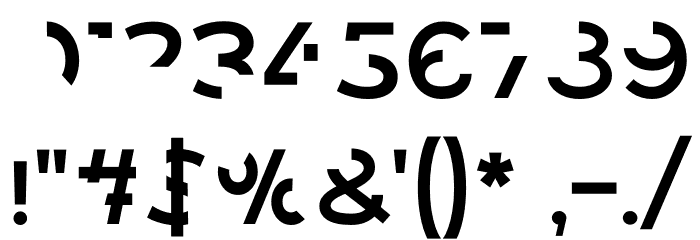 Revoxa Cut 2 Font OTHER CHARS