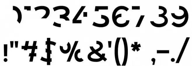 Revoxa Cut 2 Font OTHER CHARS