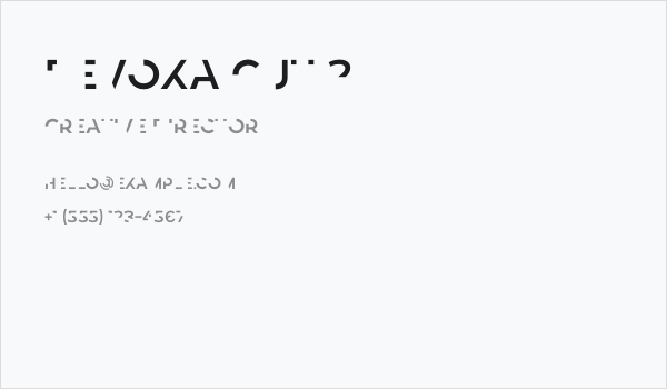 Revoxa Cut 2 Business Card