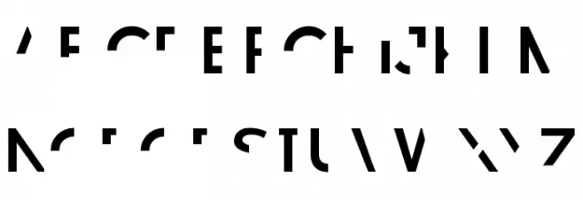 Revoxa Cut 2 フォント 大文字