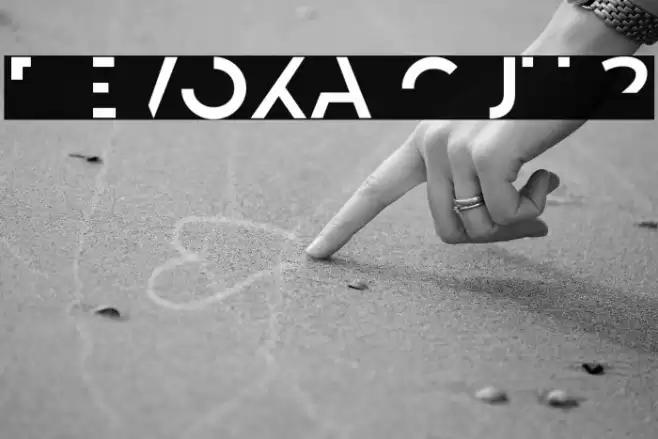 Revoxa Cut 2 Font examples