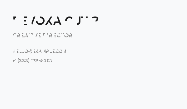 Revoxa Cut 2 Business Card