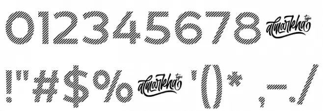 Revoxa Strip Font OTHER CHARS