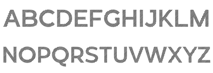 Revoxa Strip Font LOWERCASE