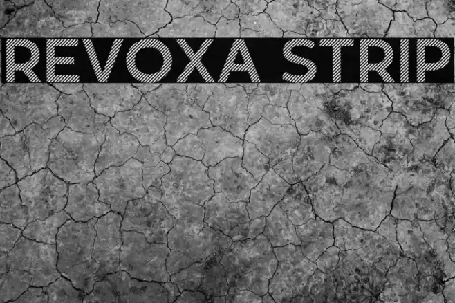 Revoxa Strip Font examples