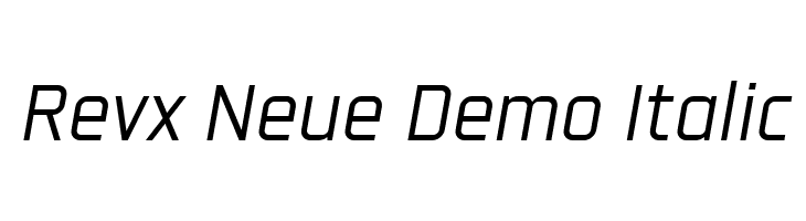 Revx Neue Demo Italic  Descarca Fonturi Gratis