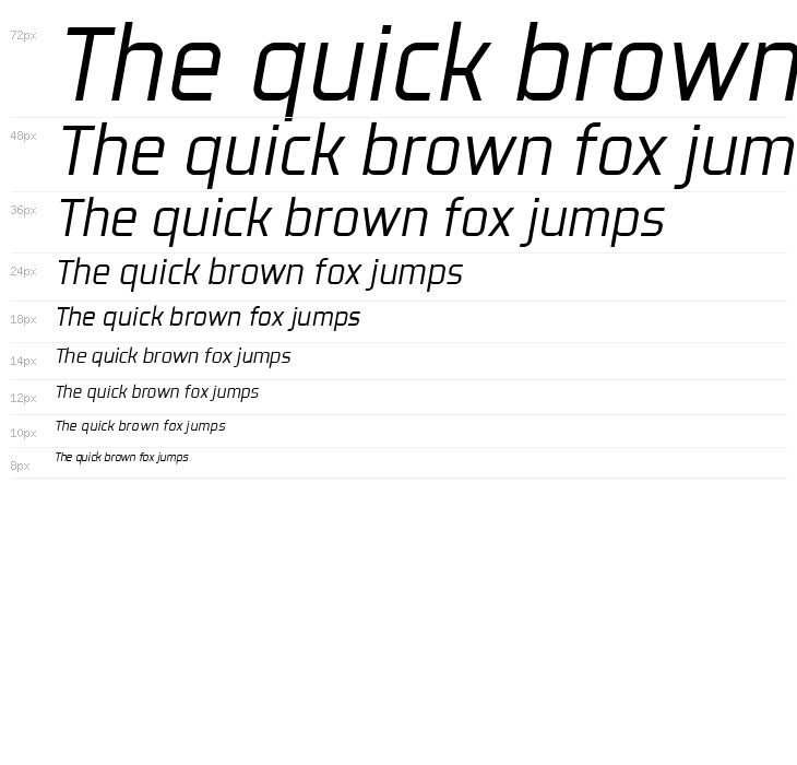 Revx Neue Demo Italic Waterfall