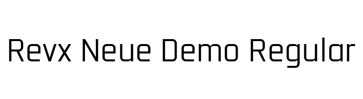 Revx Neue Demo Regular  Free Fonts Download
