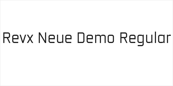 Revx Neue Demo Regular Logo