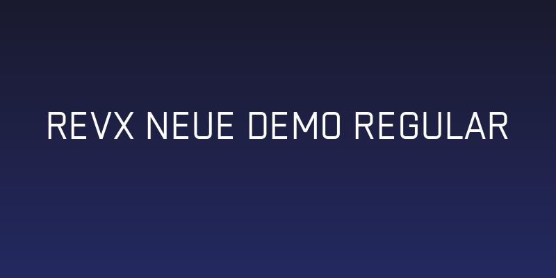 Revx Neue Demo Regular Social Header