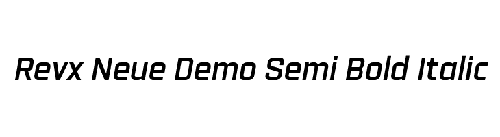 Revx Neue Demo Semi Bold Italic  नि: शुल्क फ़ॉन्ट्स डाउनलोड