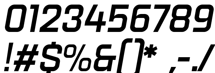 Revx Neue Demo Semi Bold Italic Font OTHER CHARS