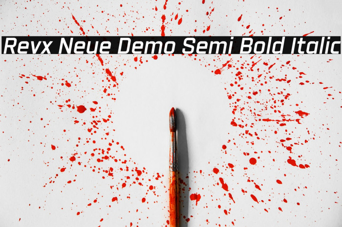 Revx Neue Demo Semi Bold Italic Example 2