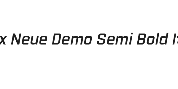 Revx Neue Demo Semi Bold Italic Logo