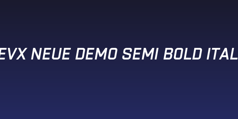 Revx Neue Demo Semi Bold Italic Social Header