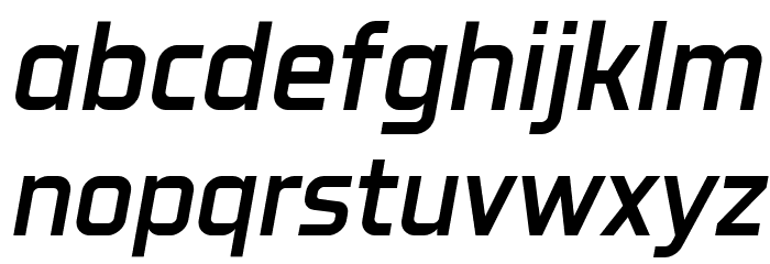 Revx Neue Demo Semi Bold Italic Font LOWERCASE