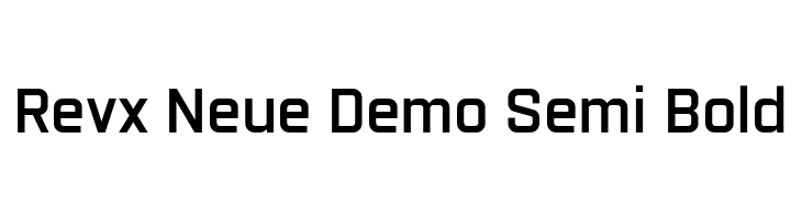 Revx Neue Demo Semi Bold  Free Fonts Download