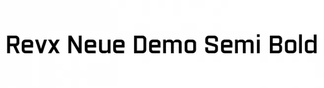 Revx Neue Demo Semi Bold  Descarca Fonturi Gratis