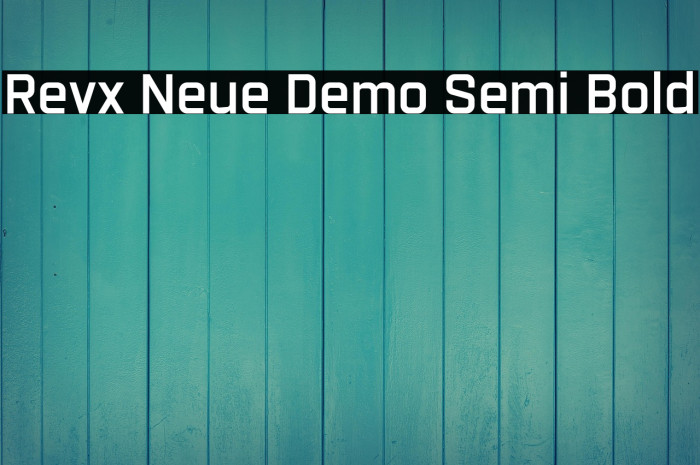 Revx Neue Demo Semi Bold Example 2