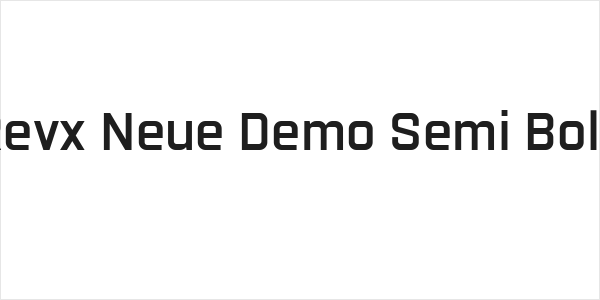 Revx Neue Demo Semi Bold Logo