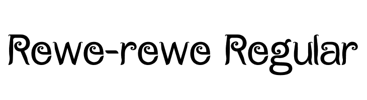 Rewe-rewe Regular  Free Fonts Download