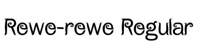 Rewe-rewe Regular  Descarca Fonturi Gratis