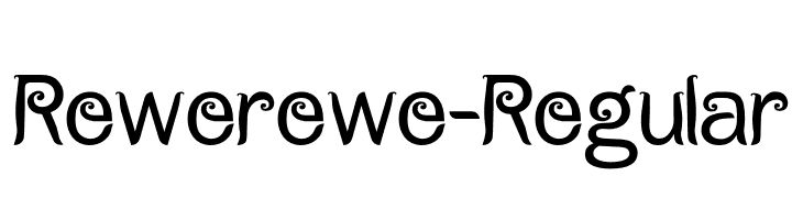 Rewerewe-Regular  Frei Schriftart Herunterladen