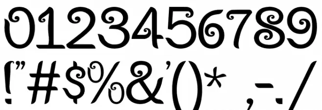 Rewerewe-Regular Font OTHER CHARS