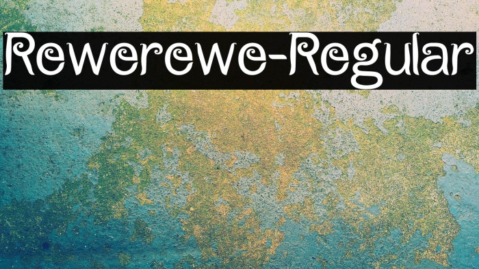 Rewerewe-Regular Example 3