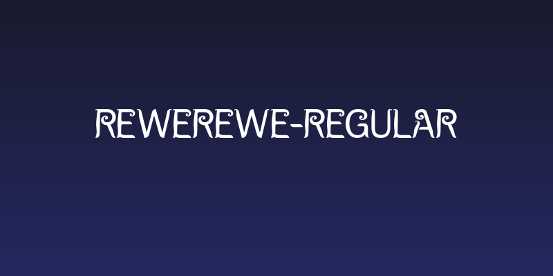 Rewerewe-Regular Social Header