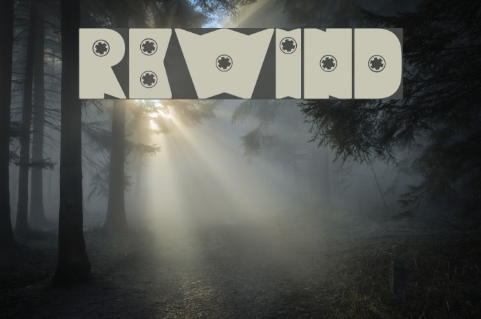 Rewind Font examples