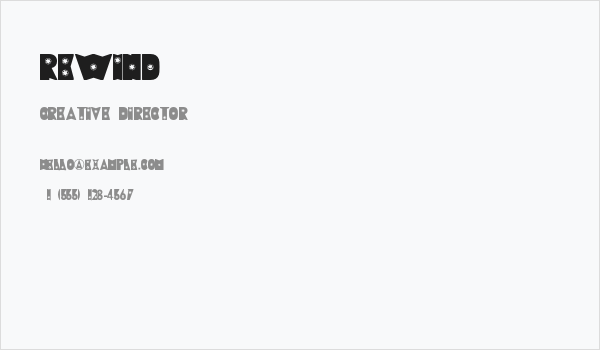 Rewind Business Card