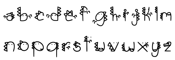 Rex Regular Font LOWERCASE