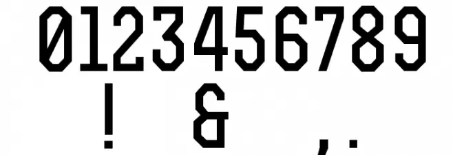 RexBold Font OTHER CHARS