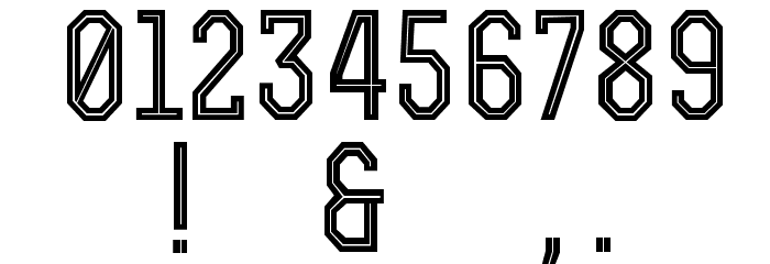RexBoldInline Font OTHER CHARS