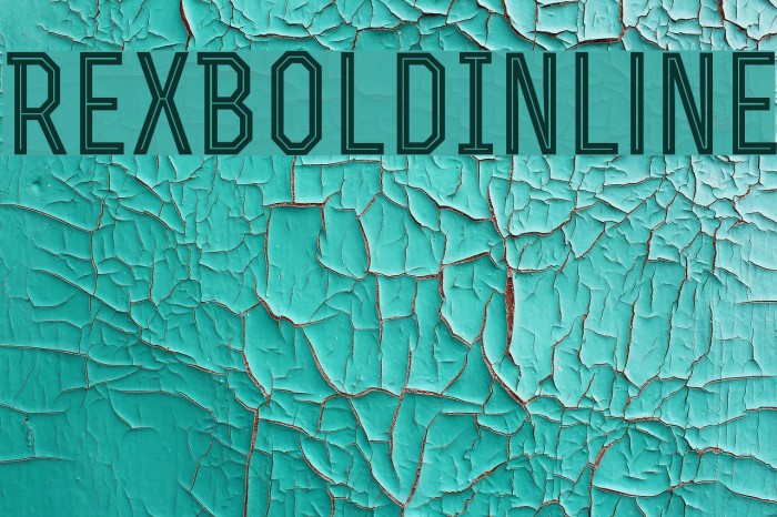 RexBoldInline Font examples