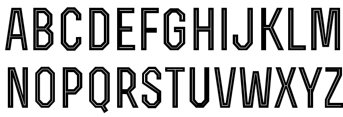 RexBoldInline Font LOWERCASE