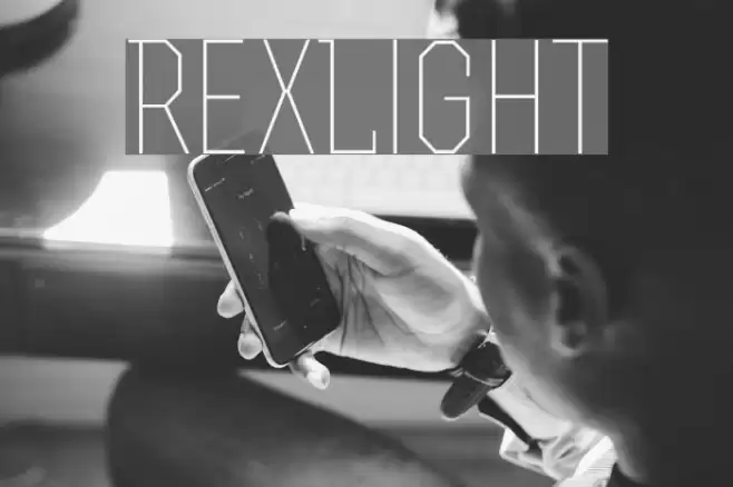 RexLight Font examples