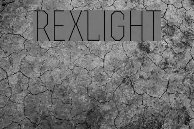 RexLight Font examples