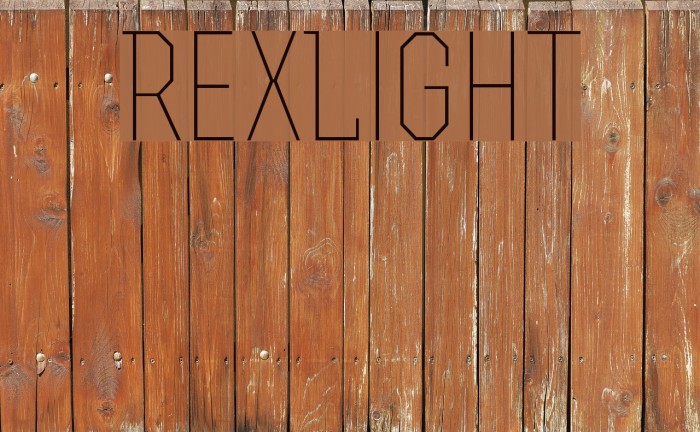 RexLight Font examples