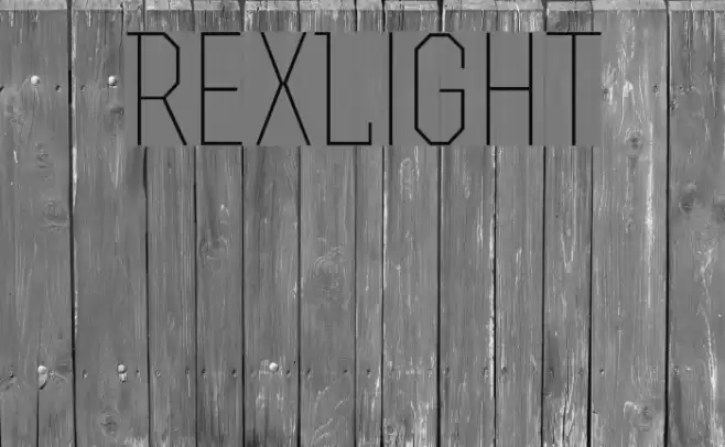 RexLight Font examples