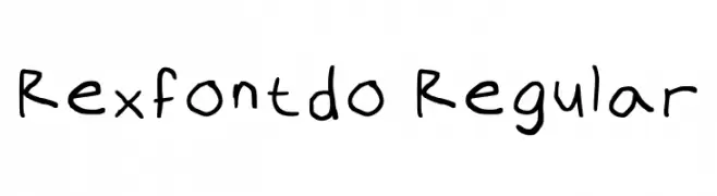 Rexfontdo Regular  Descarca Fonturi Gratis