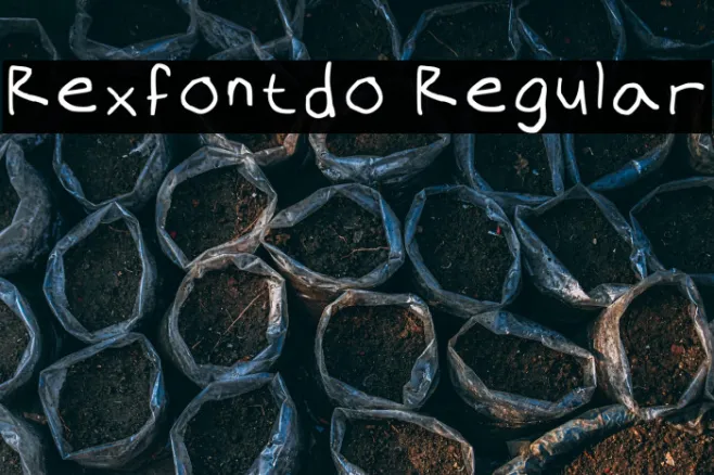Rexfontdo Regular Example 2