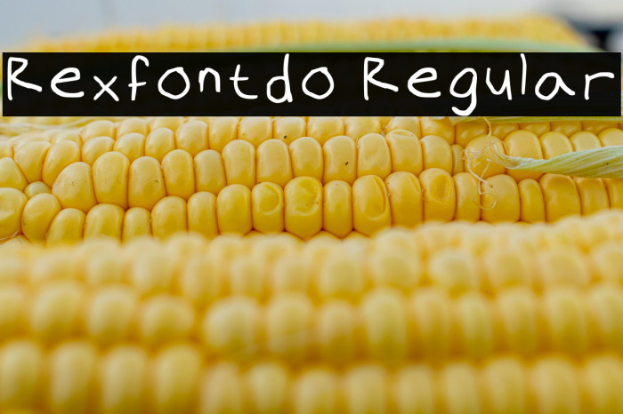 Rexfontdo Regular Example 3